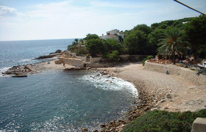 L'Andragó beach in Moraira